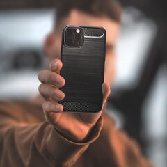 Carbon Case для Huawei P Smart черный цена и информация | Чехлы для телефонов | 220.lv