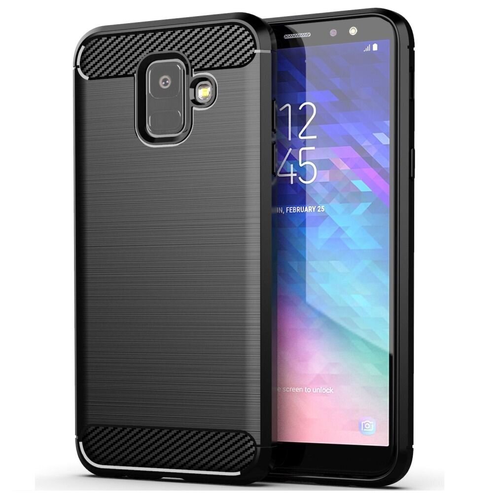 Carbon Case для Samsung Galaxy A6 ( A6 2018 ) черный цена | 220.lv