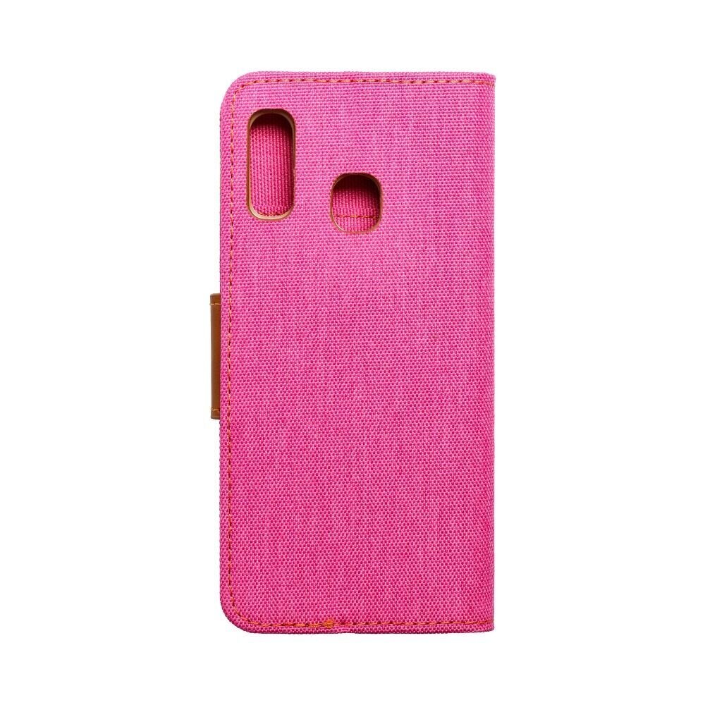 Canvas Book maciņš priekš Samsung A20e rozā cena un informācija | Telefonu vāciņi, maciņi | 220.lv