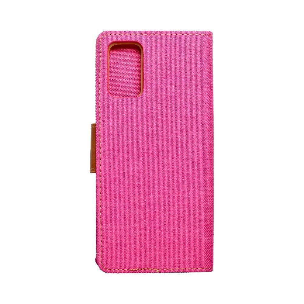Canvas Book maciņš priekš Samsung S20 Plus rozā cena un informācija | Telefonu vāciņi, maciņi | 220.lv