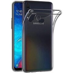 Aizmugurējais maciņš Ultra Slim 0,3mm priekš Samsung Galaxy A20S caurspīdīgs kaina ir informacija | Telefonu vāciņi, maciņi | 220.lv