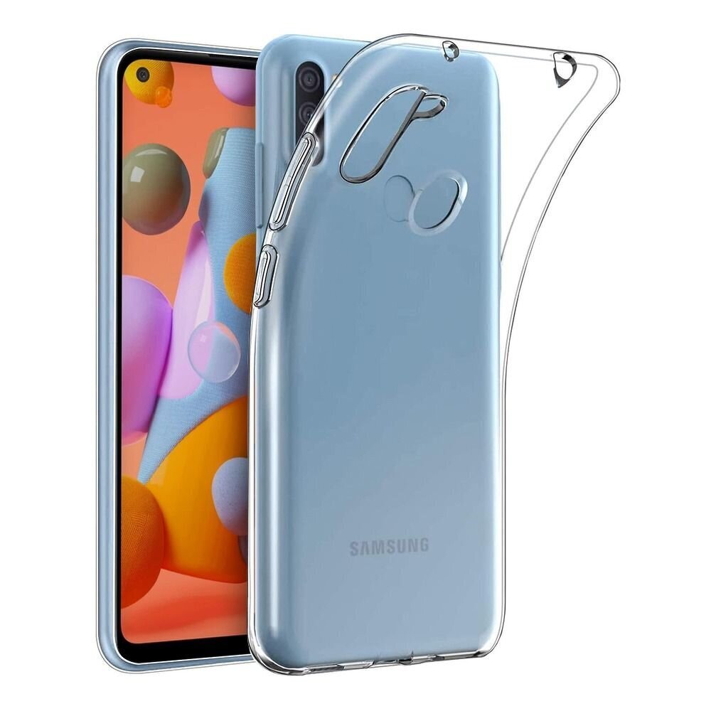 Aizmugurējais maciņš Ultra Slim 0,5mm priekš Samsung Galaxy A11 цена и информация | Telefonu vāciņi, maciņi | 220.lv