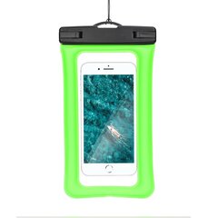 Ūdensizturīga somiņa priekš telefona ar plastmasas aizdari, zaļa cena un informācija | Telefonu vāciņi, maciņi | 220.lv