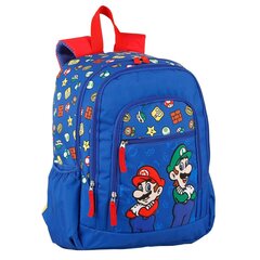 Skolas mugursoma ar riteņiem Super Mario (40 x 30 x 16 cm) cena un informācija | Skolas somas | 220.lv