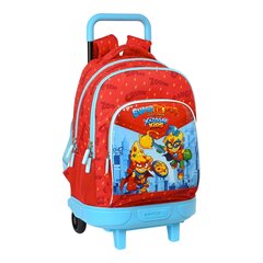 Школьный рюкзак с колесиками SuperThings Kazoom kids, красный, светло синий, 33 x 45 x 22 cм цена и информация | Школьные рюкзаки, спортивные сумки | 220.lv