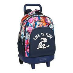 Школьный рюкзак с колесиками El Niño Life is fun, разноцветный цена и информация | Школьные рюкзаки, спортивные сумки | 220.lv
