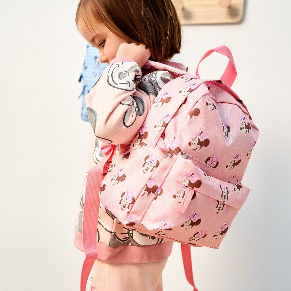 Bērnu soma Minnie Mouse Rozā (9 x 20 x 27 cm) cena un informācija | Skolas somas | 220.lv