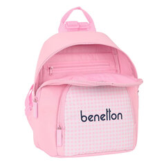 Детский рюкзак Benetton Vichy Mini, розовый, 25 x 30 x 13 cм цена и информация | Школьные рюкзаки, спортивные сумки | 220.lv