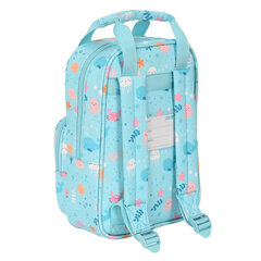 Школьный рюкзак Safta Ballenita, белый / светло-синий (20 x 28 x 8 см) цена и информация | Школьные рюкзаки, спортивные сумки | 220.lv