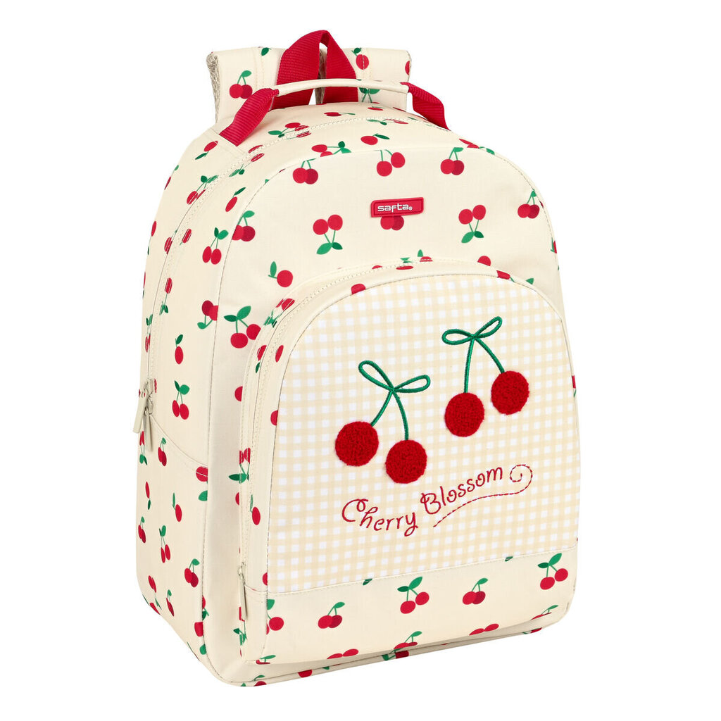 Skolas soma Safta Cherry Bēšs (32 x 42 x 15 cm) цена и информация | Skolas somas | 220.lv