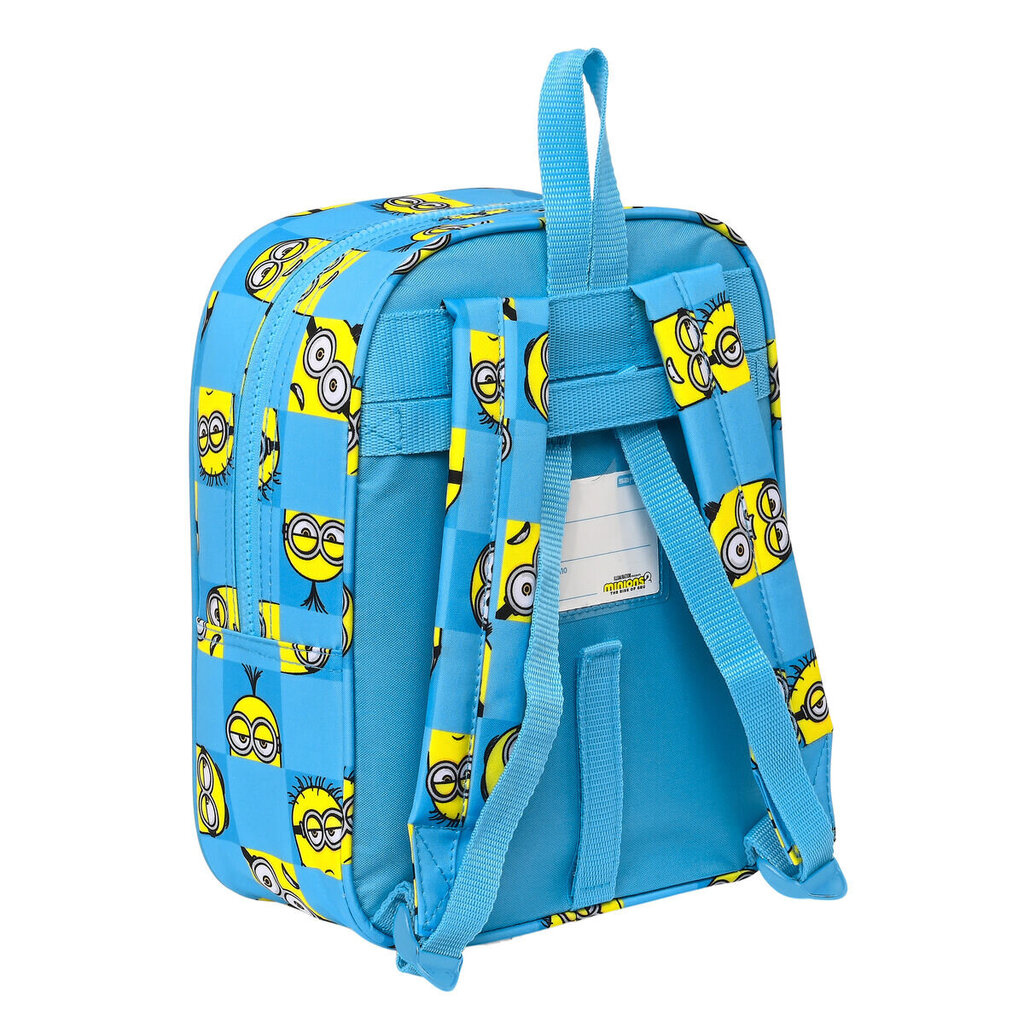 Skolas soma Minions Minionstatic Zils (22 x 27 x 10 cm) цена и информация | Skolas somas | 220.lv