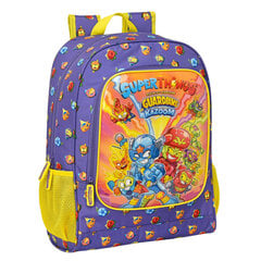 Школьный рюкзак SuperThings Guardians of Kazoom, фиолетовый / жёлтый (32 x 42 x 14 см) цена и информация | Школьные рюкзаки, спортивные сумки | 220.lv