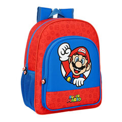 Школьный рюкзак Super Mario, красный / синий, 32 x 38 x 12 см цена и информация | Школьные рюкзаки, спортивные сумки | 220.lv
