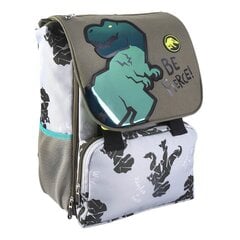 Школьный рюкзак Jurassic Park, темно-зеленый, 28.5 x 15 x 41 см цена и информация | Школьные рюкзаки, спортивные сумки | 220.lv