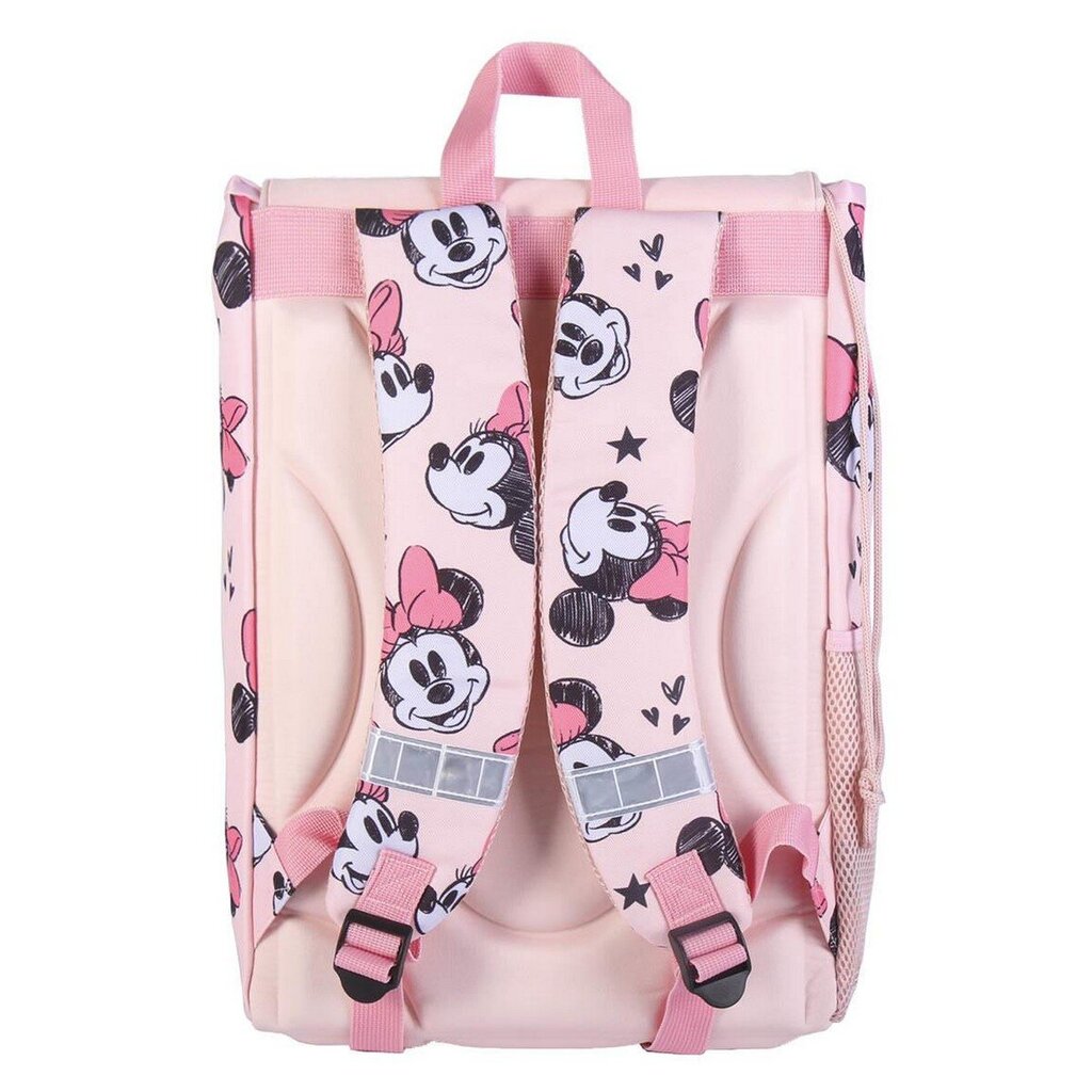 Skolas soma Minnie Mouse Rozā (28,5 x 15 x 41 cm) cena un informācija | Skolas somas | 220.lv