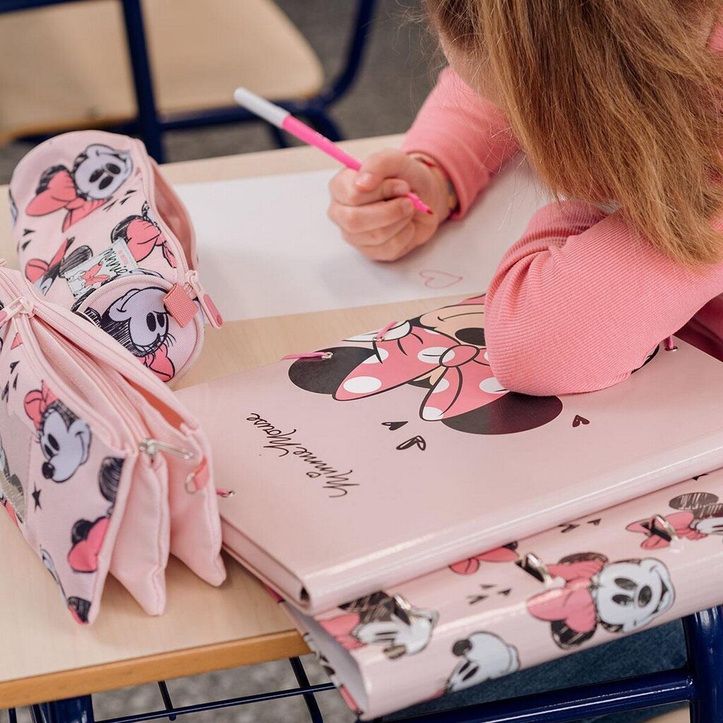 Skolas soma Minnie Mouse Rozā (28,5 x 15 x 41 cm) cena un informācija | Skolas somas | 220.lv