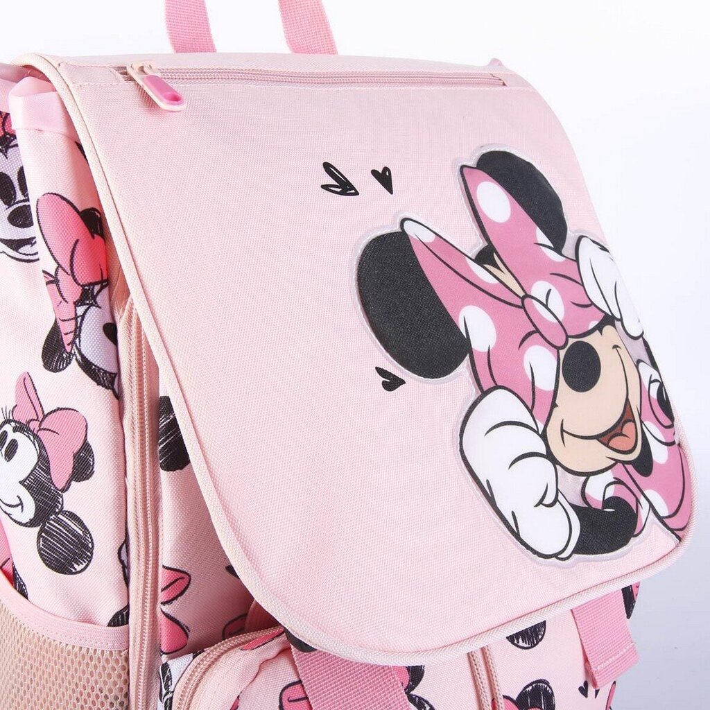 Skolas soma Minnie Mouse Rozā (28,5 x 15 x 41 cm) cena un informācija | Skolas somas | 220.lv