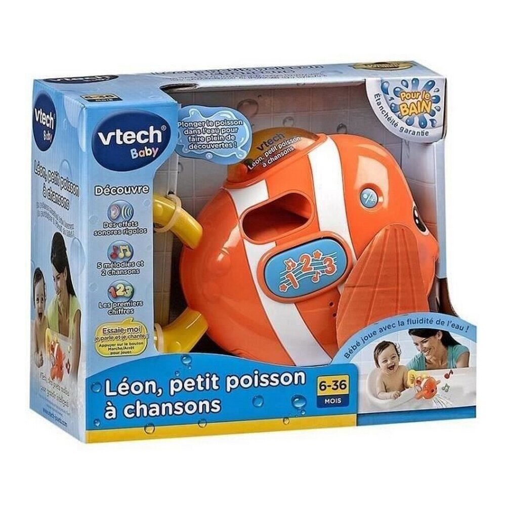 Mazuļu rotaļlieta Vtech Baby Léon, Petit Poisson à Chanson cena un informācija | Rotaļlietas zīdaiņiem | 220.lv