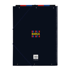 Папка F.C. Barcelona, тёмно-бордовая / тёмно-синяя, A4 (26 x 33.5 x 2.5 см) цена и информация | Канцелярия | 220.lv