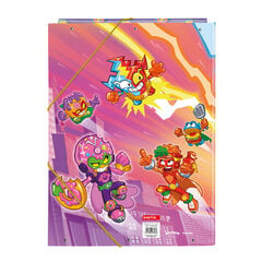 Папка SuperThings Guardians of Kazoom, фиолетовая / жёлтяа A4 (26 x 33.5 x 2.5 см) цена и информация | Канцелярия | 220.lv