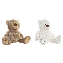 Плюшевый медвежонок DKD Home Decor Коричневый полиэстер Белый Детский Медведь (2 штук) цена и информация | Мягкие игрушки | 220.lv