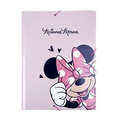 Mape Minnie Mouse A4 Rozā (24 x 34 x 4 cm) cena un informācija | Kancelejas preces | 220.lv