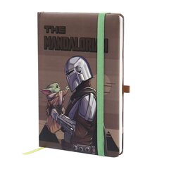 Piezīmju grāmata The Mandalorian Brown A5 cena un informācija | Burtnīcas un papīra preces | 220.lv