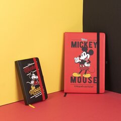 Piezīmju grāmata Mickey Mouse Melns A6 cena un informācija | Burtnīcas un papīra preces | 220.lv