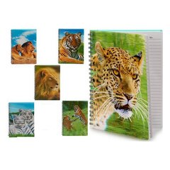 Piezīmju Grāmata Animals A4 cena un informācija | Burtnīcas un papīra preces | 220.lv