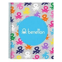 Piezīmju Grāmata Benetton Daudzkrāsains A4 cena un informācija | Burtnīcas un papīra preces | 220.lv