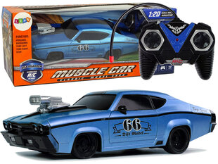 Спортивный автомобиль Mustang GT 66 с дистанционным управлением, 1:20, синий цена и информация | Игрушки для мальчиков | 220.lv