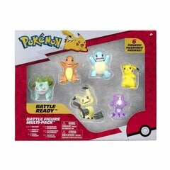 Figūru komplekts Pokémon Battle Ready 5 cm 6 Daudzums cena un informācija | Rotaļlietas meitenēm | 220.lv