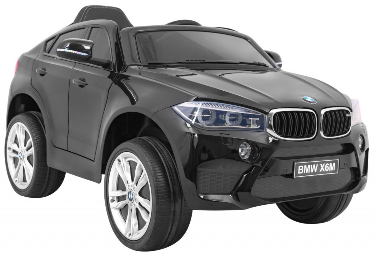 Bērnu elektromobilis "BMW X6M", melns - lakots цена и информация | Bērnu elektroauto | 220.lv