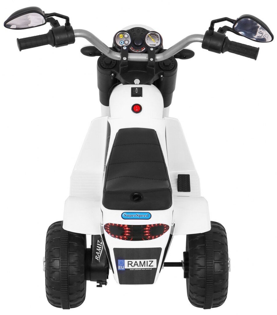 Elektriskais motocikls "MiniBike", balts cena un informācija | Bērnu elektroauto | 220.lv