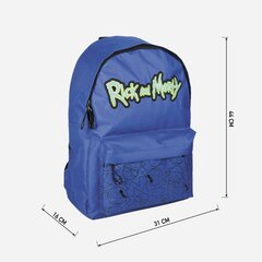 Skolas soma Rick and Morty Tumši zils (29 x 45 x 14 cm) cena un informācija | Datorspēļu suvenīri | 220.lv