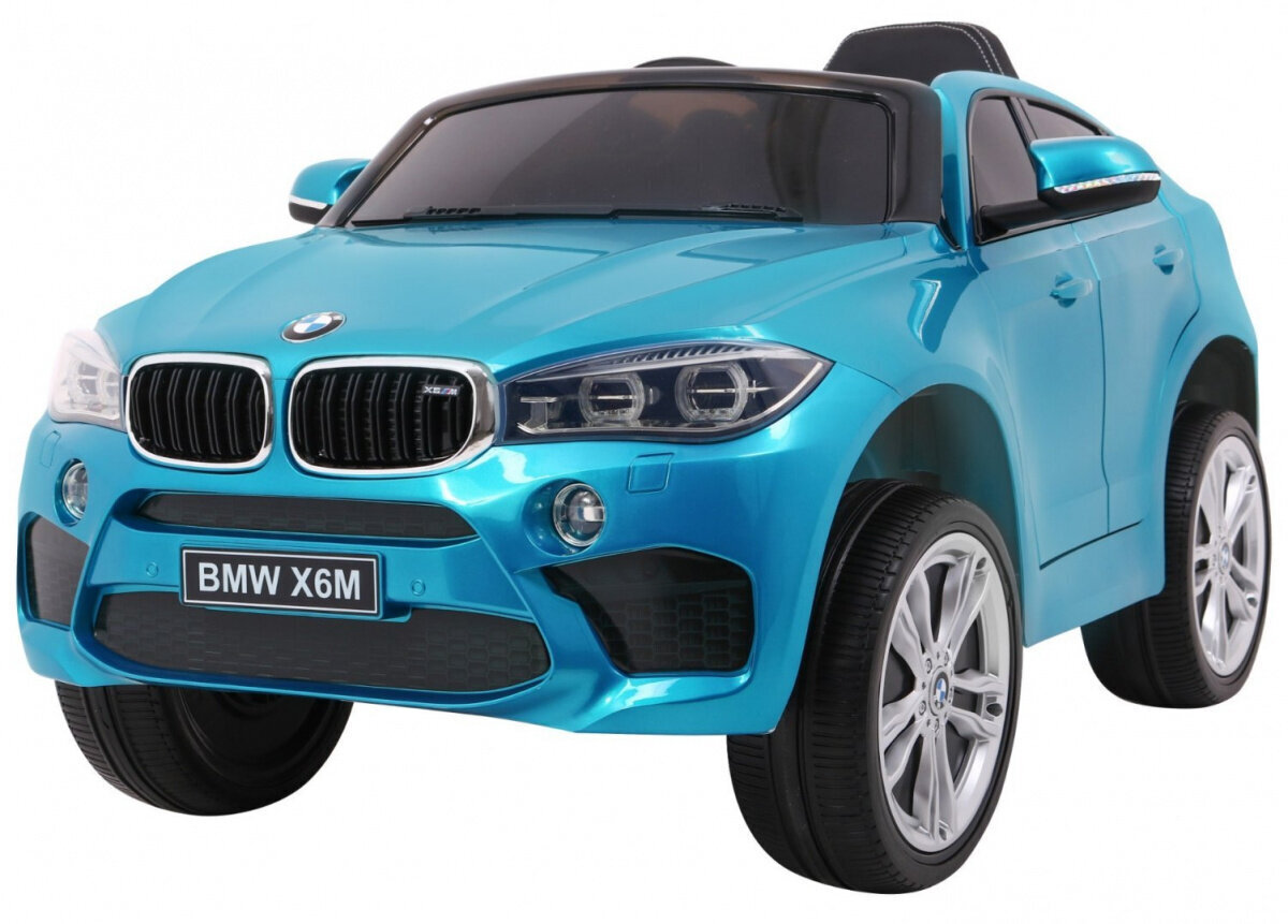 Электромобиль BMW X6M для детей, синий цена | 220.lv