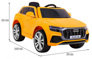 Bērnu elektromobilis "Audi Q8", dzeltens cena un informācija | Bērnu elektroauto | 220.lv