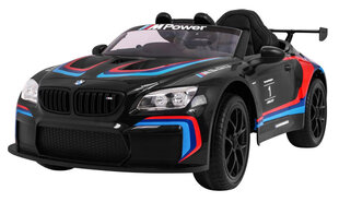 Bērnu elektromobilis "BMW M6 GT3", melns cena un informācija | Bērnu elektroauto | 220.lv