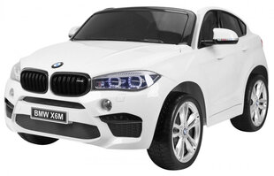 Divvietīgs elektromobilis "BMW X6M XXL", balts cena un informācija | Bērnu elektroauto | 220.lv