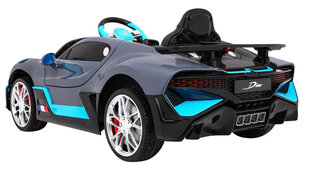 Bērnu elektromobilis "Bugatti Divo", pelēks cena un informācija | Bērnu elektroauto | 220.lv