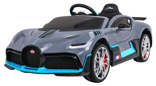 Bērnu elektromobilis "Bugatti Divo", pelēks cena un informācija | Bērnu elektroauto | 220.lv