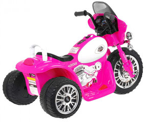 Электрический полицейский мотоцикл Harley Davidson, розовый цена и информация | Электромобили для детей | 220.lv