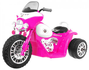 Электрический полицейский мотоцикл Harley Davidson, розовый цена и информация | Электромобили для детей | 220.lv