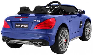 Bērnu elektromobilis "Mercedes AMG SL65", zils - lakots cena un informācija | Bērnu elektroauto | 220.lv