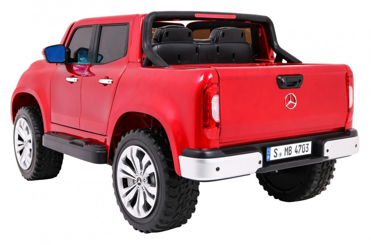 Elektromobilis Mercedes Benz X-Class MP4, lakots sarkans cena un informācija | Bērnu elektroauto | 220.lv