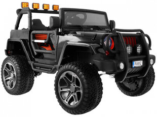 Elektriskā automašīna Monster Jeep 4x4 bērniem, melna cena un informācija | Bērnu elektroauto | 220.lv