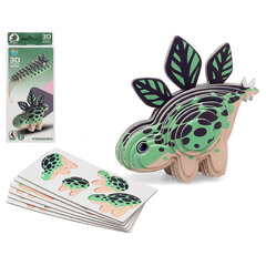 3D Puzle Dino Zaļš 18 x 8 cm cena un informācija | Puzles, 3D puzles | 220.lv
