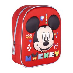 Skolas soma Mickey Mouse Sarkans (25 x 31 x 10 cm) cena un informācija | Skolas somas | 220.lv