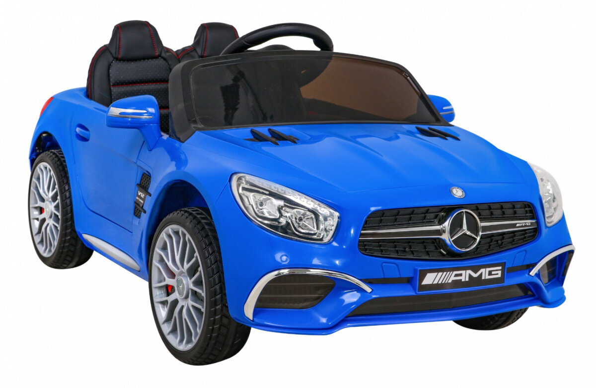 Mercedes Benz AMG SL65 S vienvietīgs elektromobilis, zils cena un informācija | Bērnu elektroauto | 220.lv