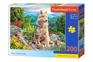 Castorland Jaunās paaudzes puzle, 200 gabaliņi cena un informācija | Puzles, 3D puzles | 220.lv